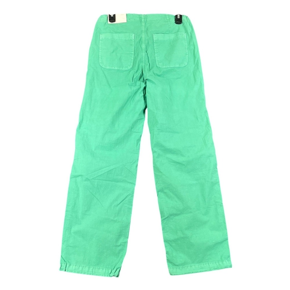 American Eagle Parachute Pant Women XS Bungee Hem Stretch Casual Green